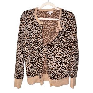 MERONA Cheetah Print Cardigan